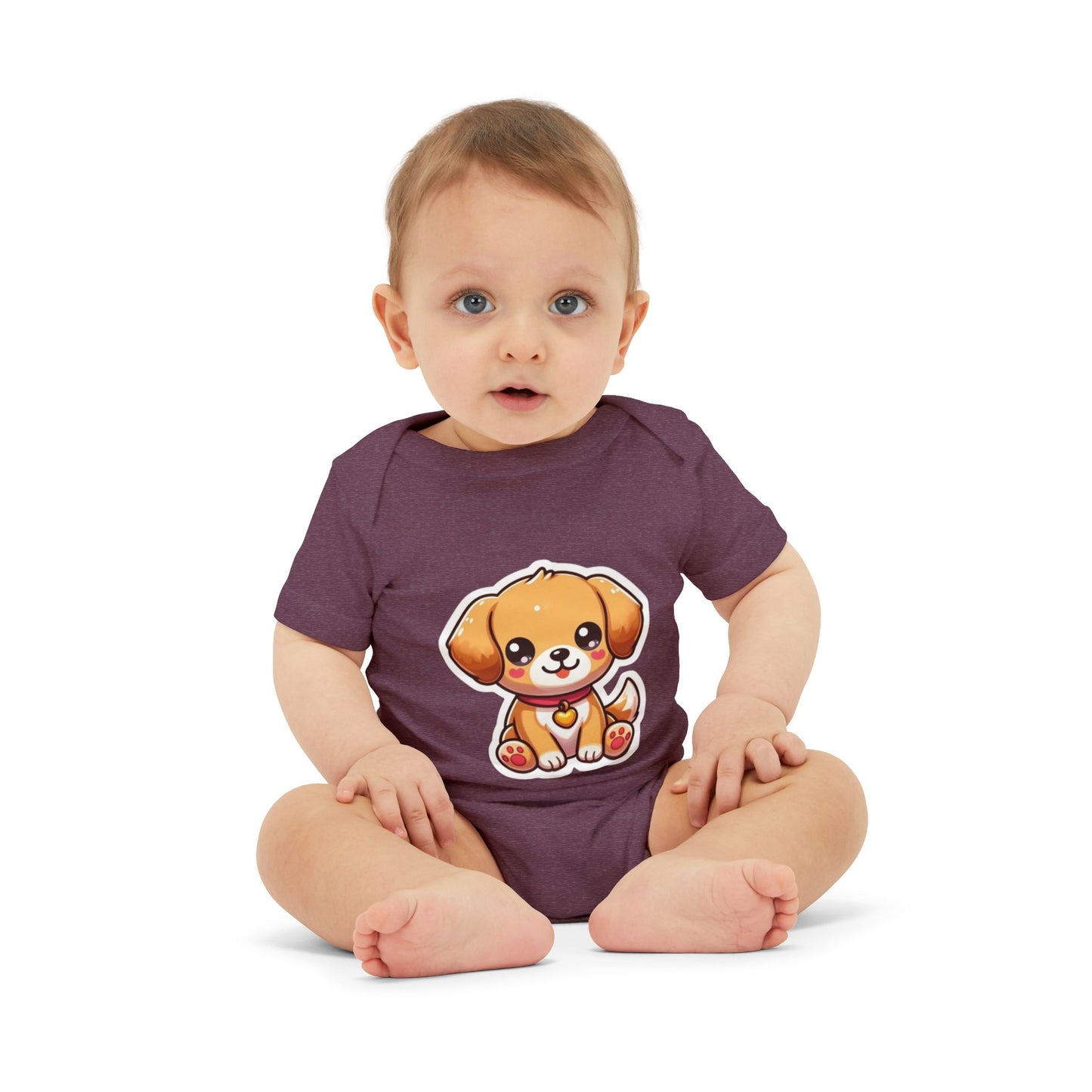 Cute Puppy Infant Jersey One Piece – Adorable Baby Bodysuit for Newborns