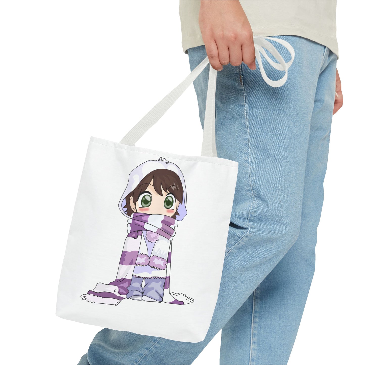 Cute Character Winter Tote Bag for Cozy Vibes