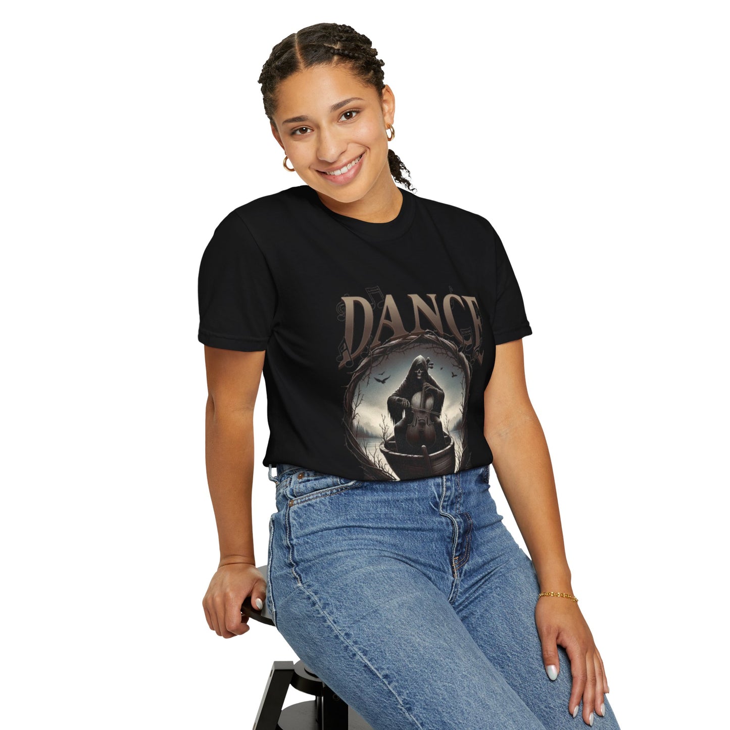 Unisex Garment-Dyed T-Shirt - Dance of Death Graphic Tee