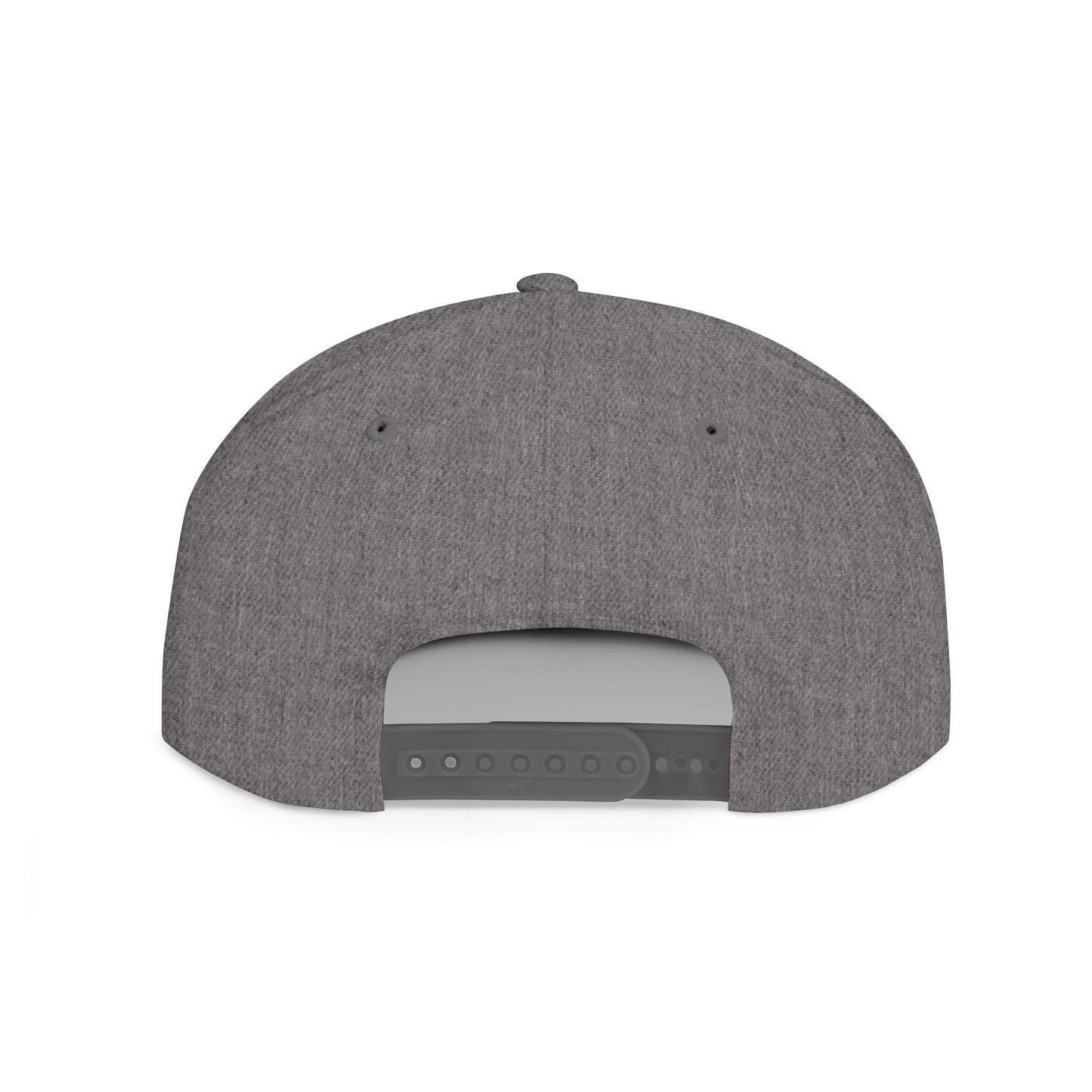 Stylish Flat Bill Snapback Hat with Red Cloud Design