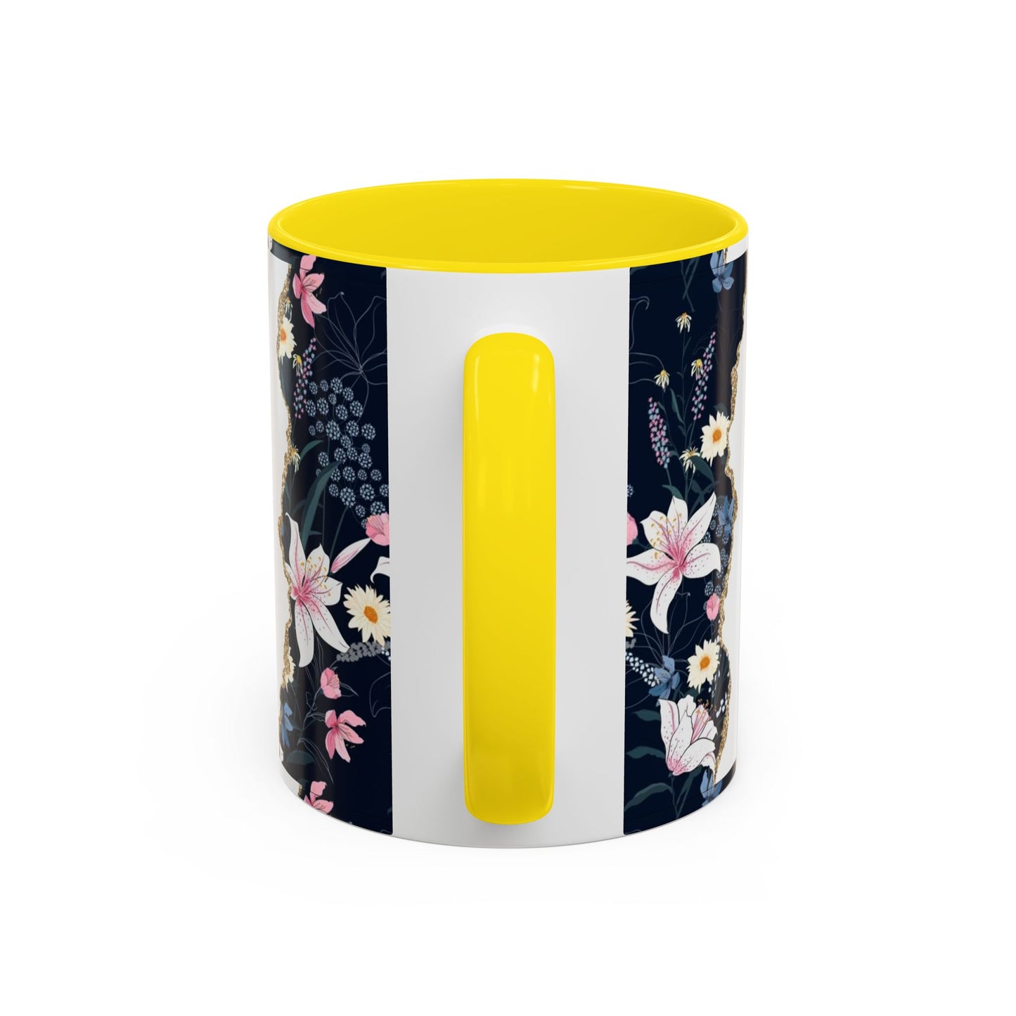 Personalized Floral 'Mama' Accent Coffee Mug - 11/15oz