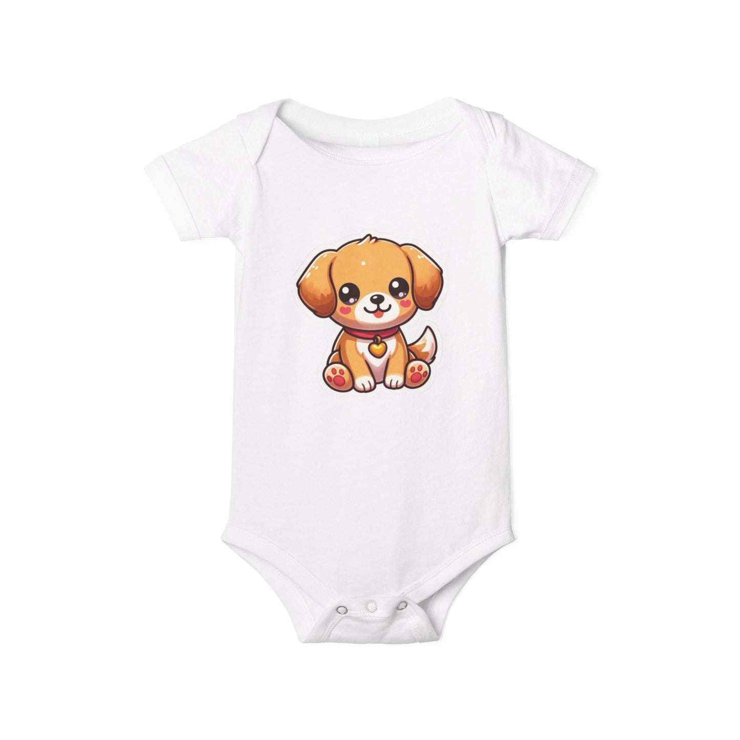 Cute Puppy Infant Jersey One Piece – Adorable Baby Bodysuit for Newborns