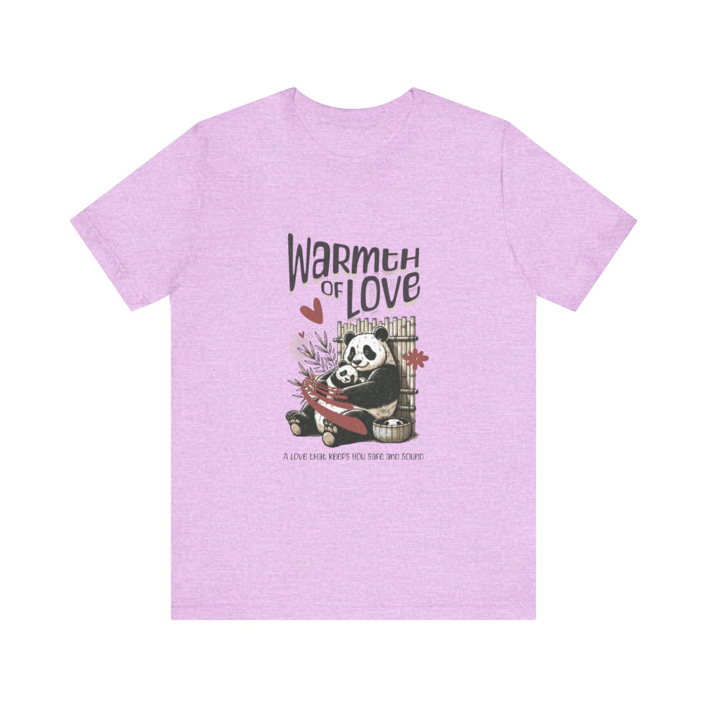 Warmth of Love Panda Tee - Unisex Jersey Short Sleeve T-Shirt