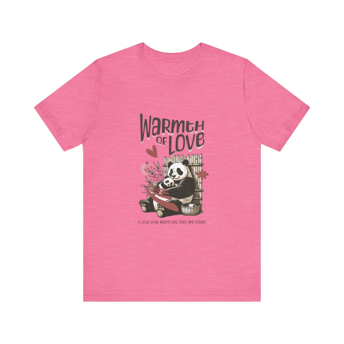 Warmth of Love Panda Tee - Unisex Jersey Short Sleeve T-Shirt