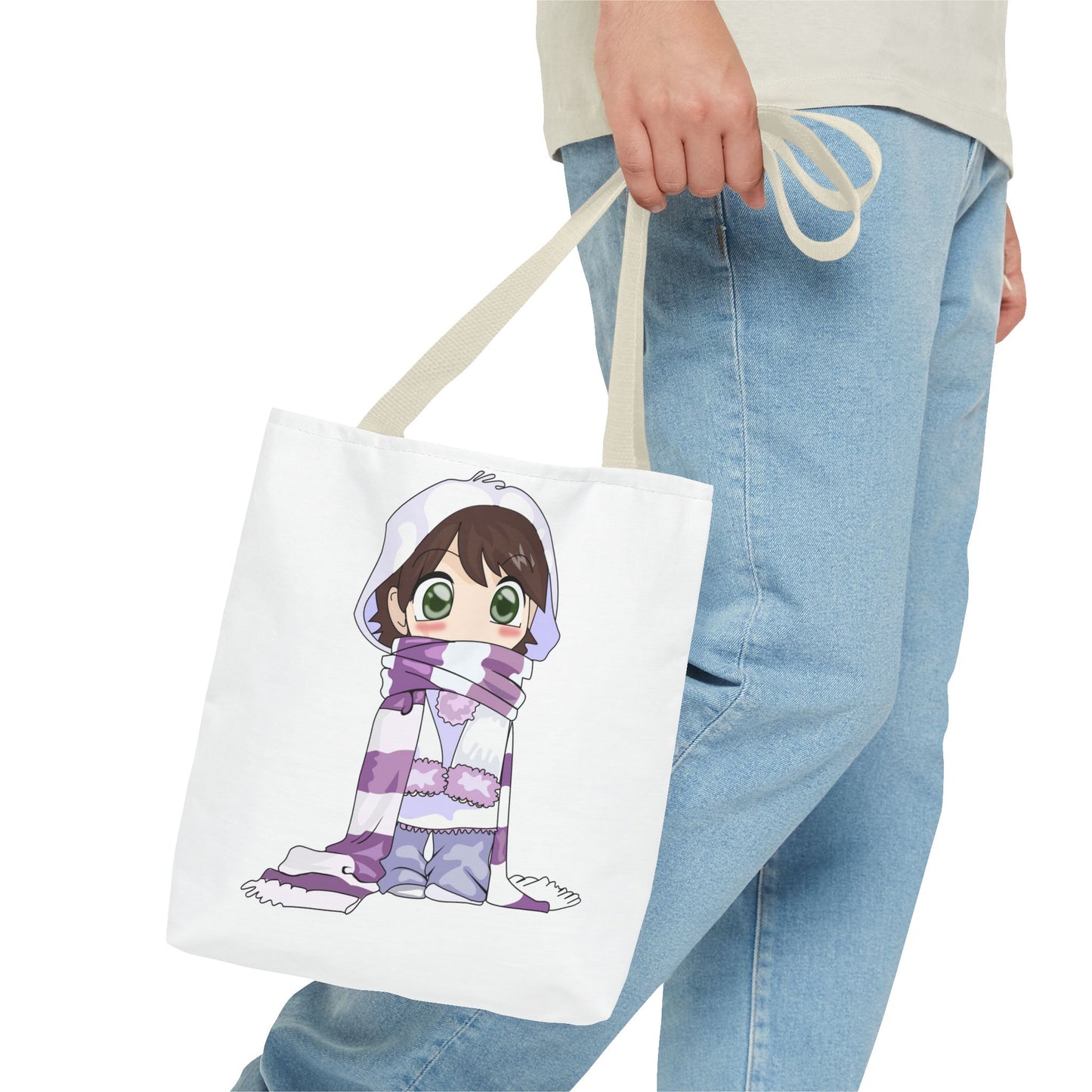Cute Character Winter Tote Bag for Cozy Vibes