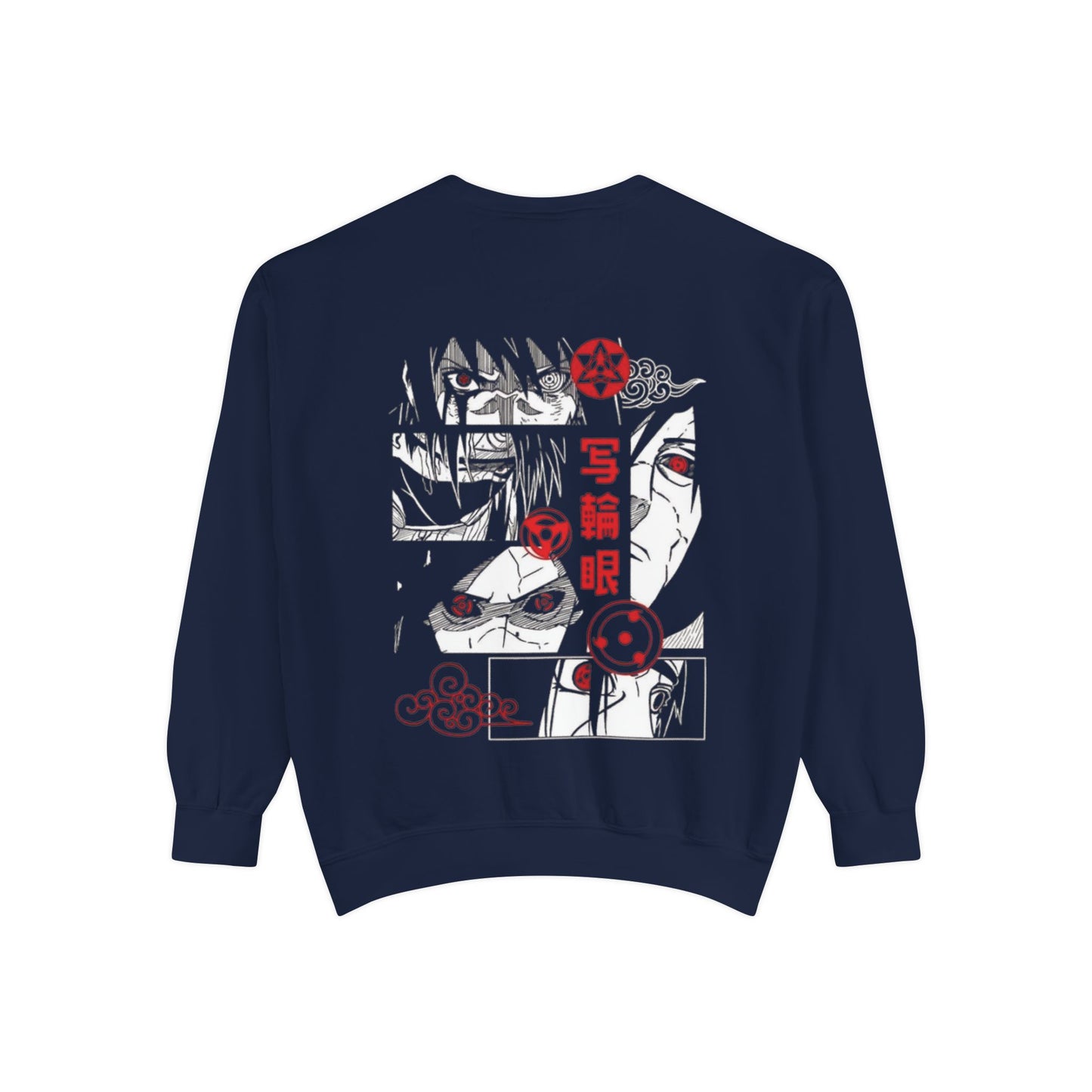 Anime-Inspired Unisex Garment-Dyed Sweatshirt with Unique Graphics