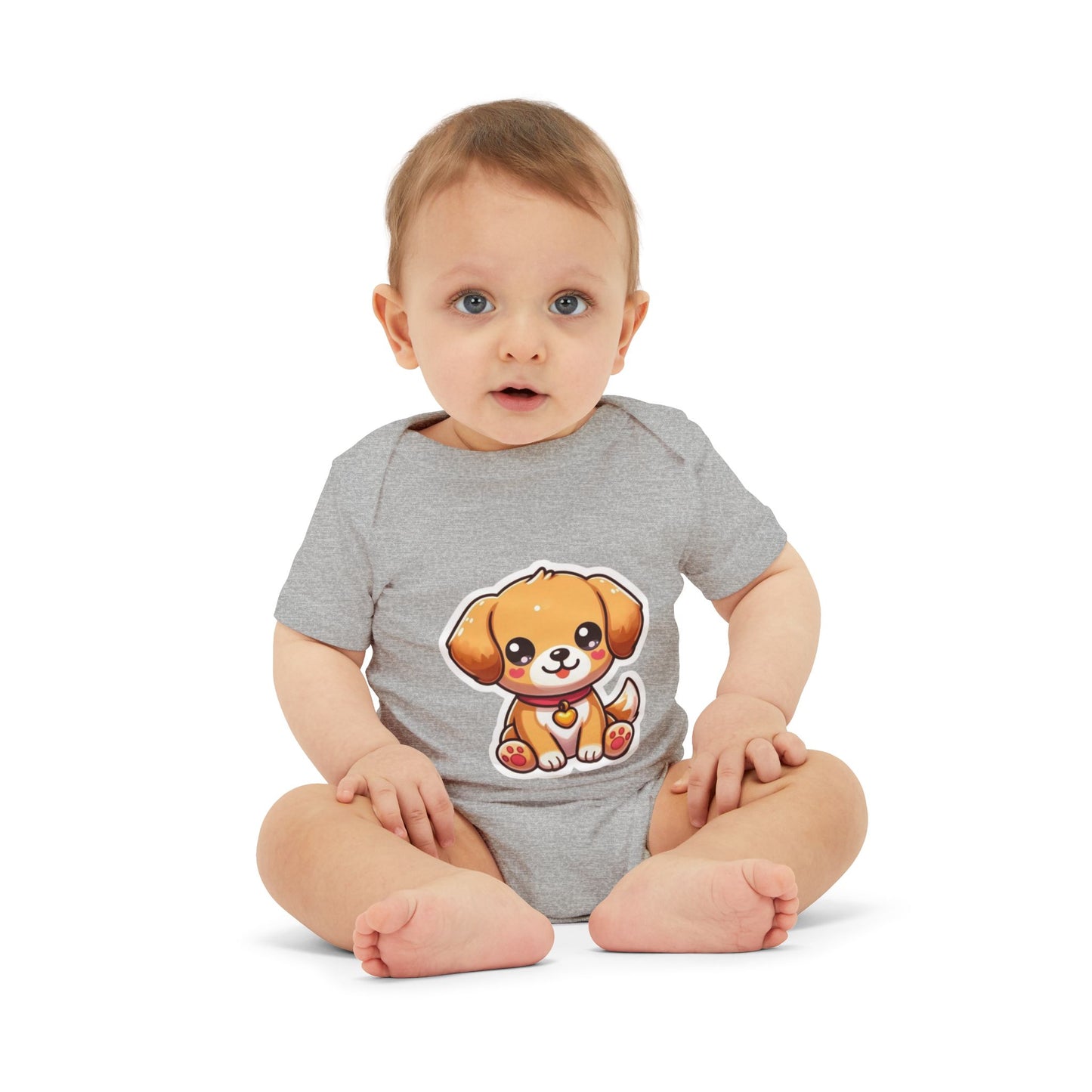 Cute Puppy Infant Jersey One Piece – Adorable Baby Bodysuit for Newborns