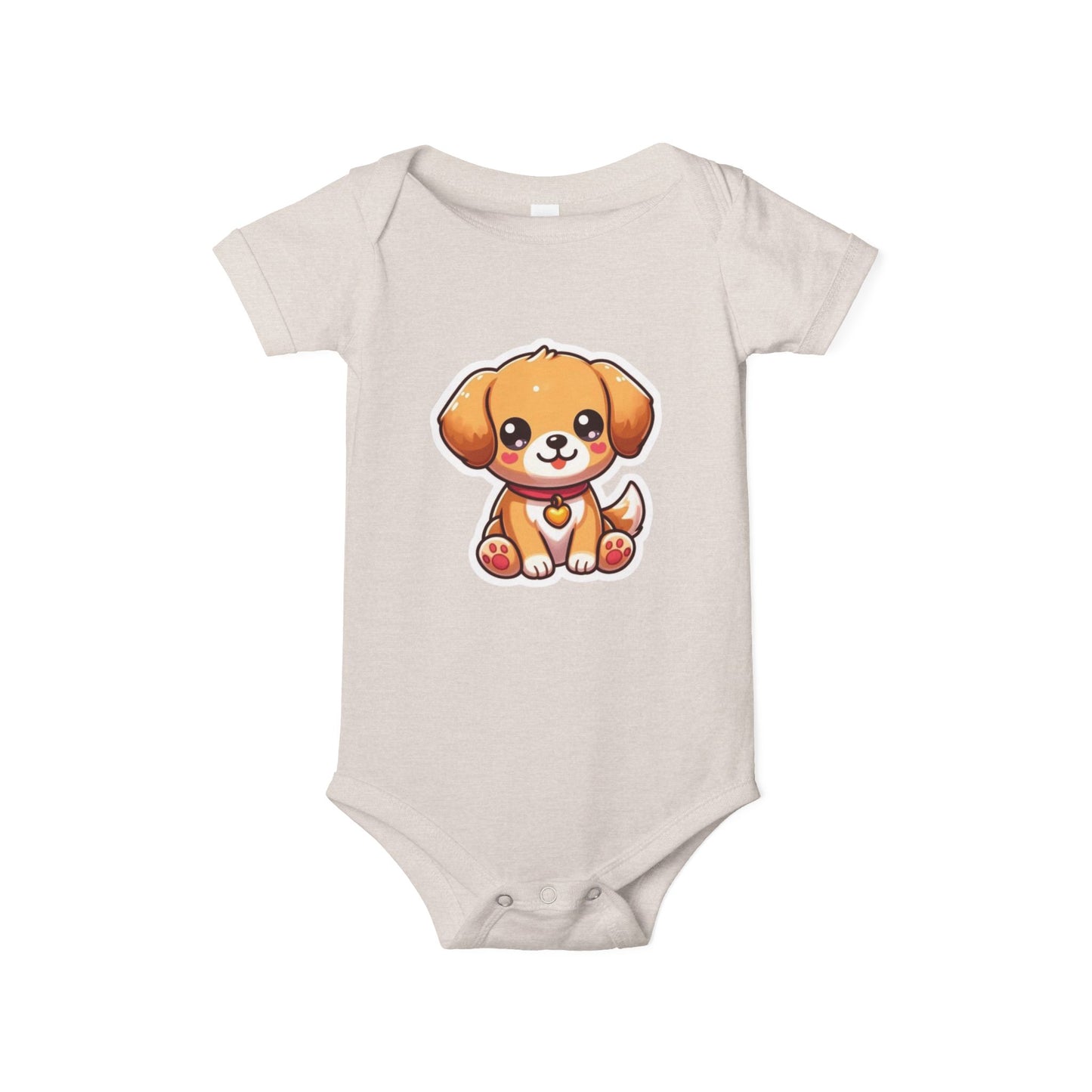 Cute Puppy Infant Jersey One Piece – Adorable Baby Bodysuit for Newborns