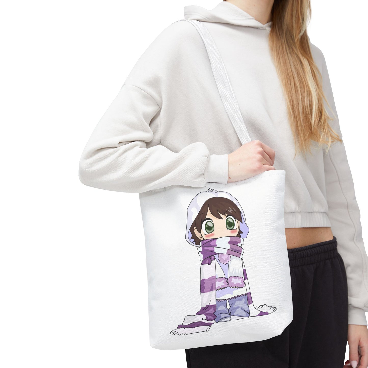 Cute Character Winter Tote Bag for Cozy Vibes