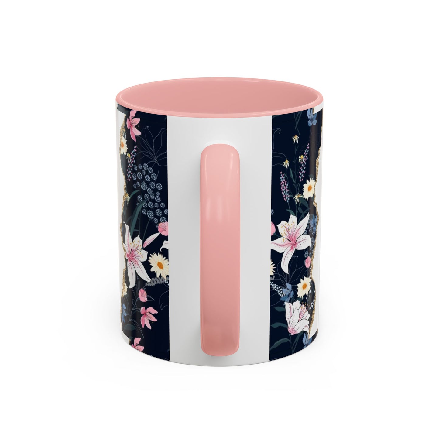Personalized Floral 'Mama' Accent Coffee Mug - 11/15oz
