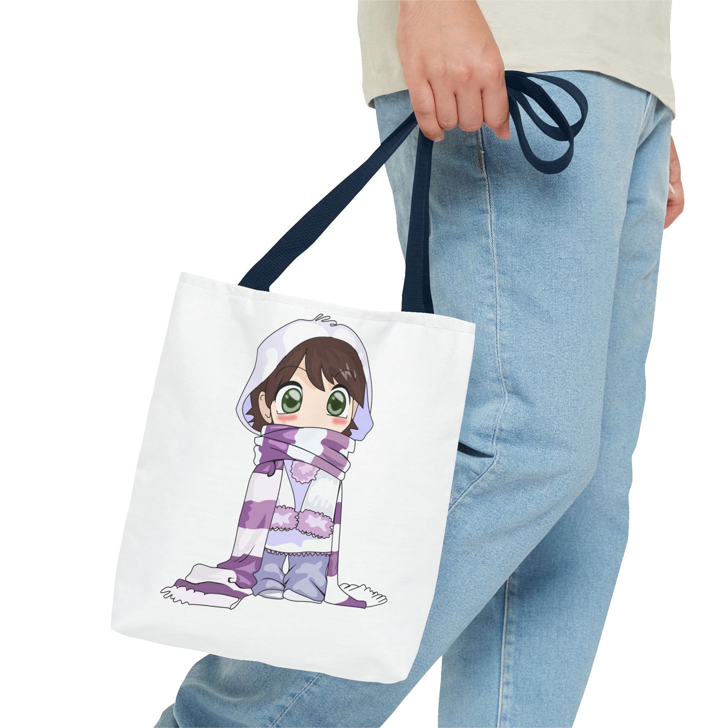 Cute Character Winter Tote Bag for Cozy Vibes