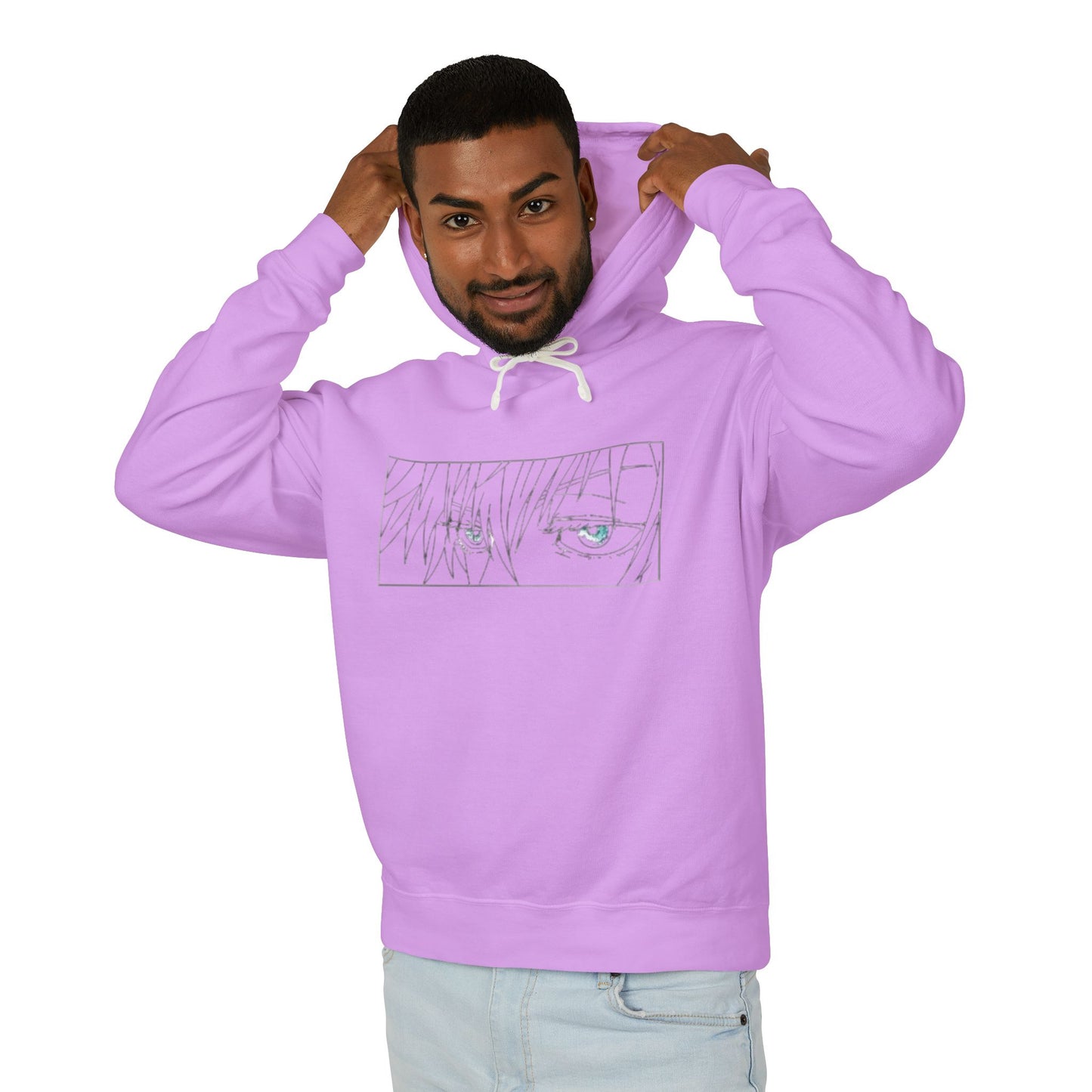 Unisex Lightweight Hoodie - Gojo 'Jujutsu Kaisen' Graphic Sweatshirt for Anime Fans