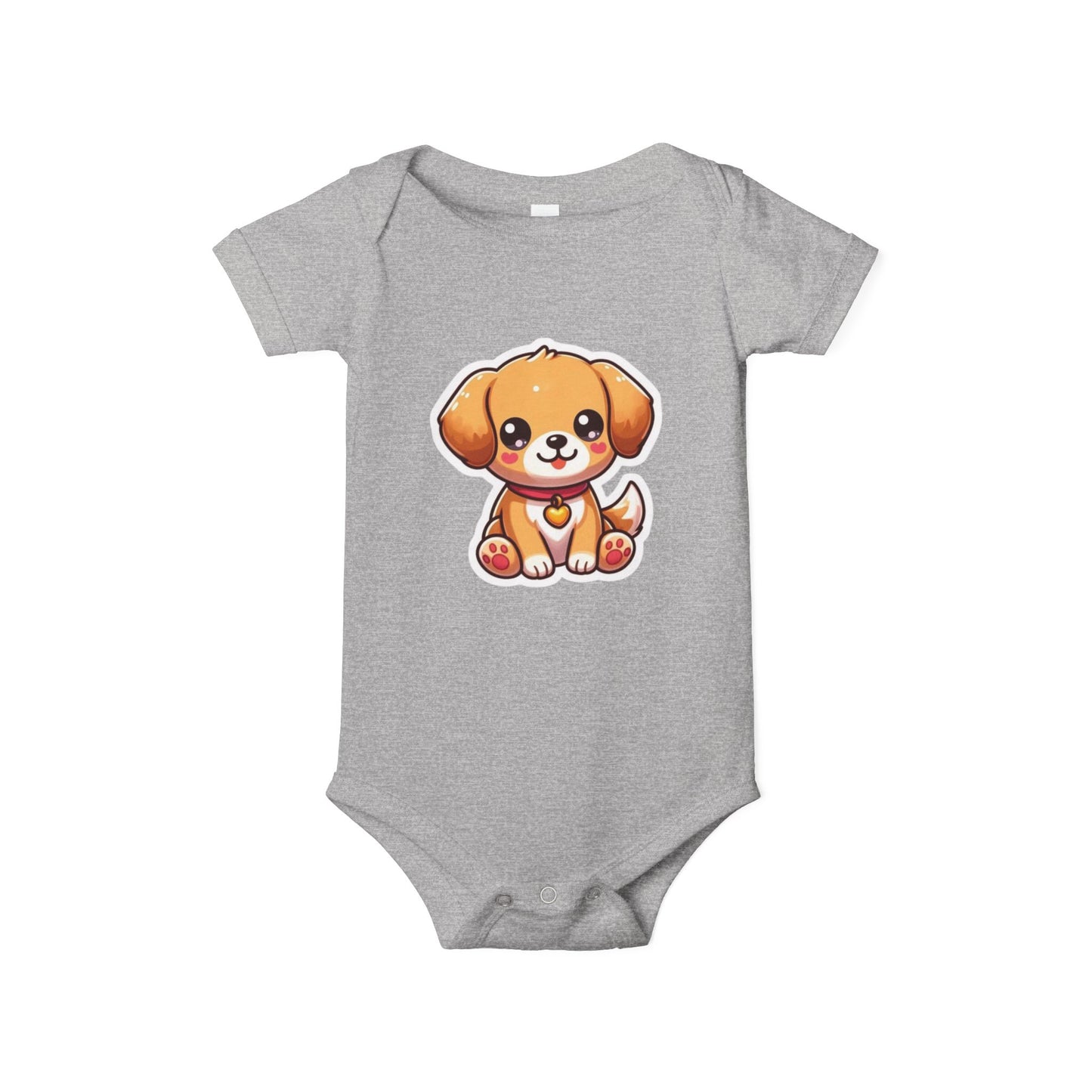 Cute Puppy Infant Jersey One Piece – Adorable Baby Bodysuit for Newborns