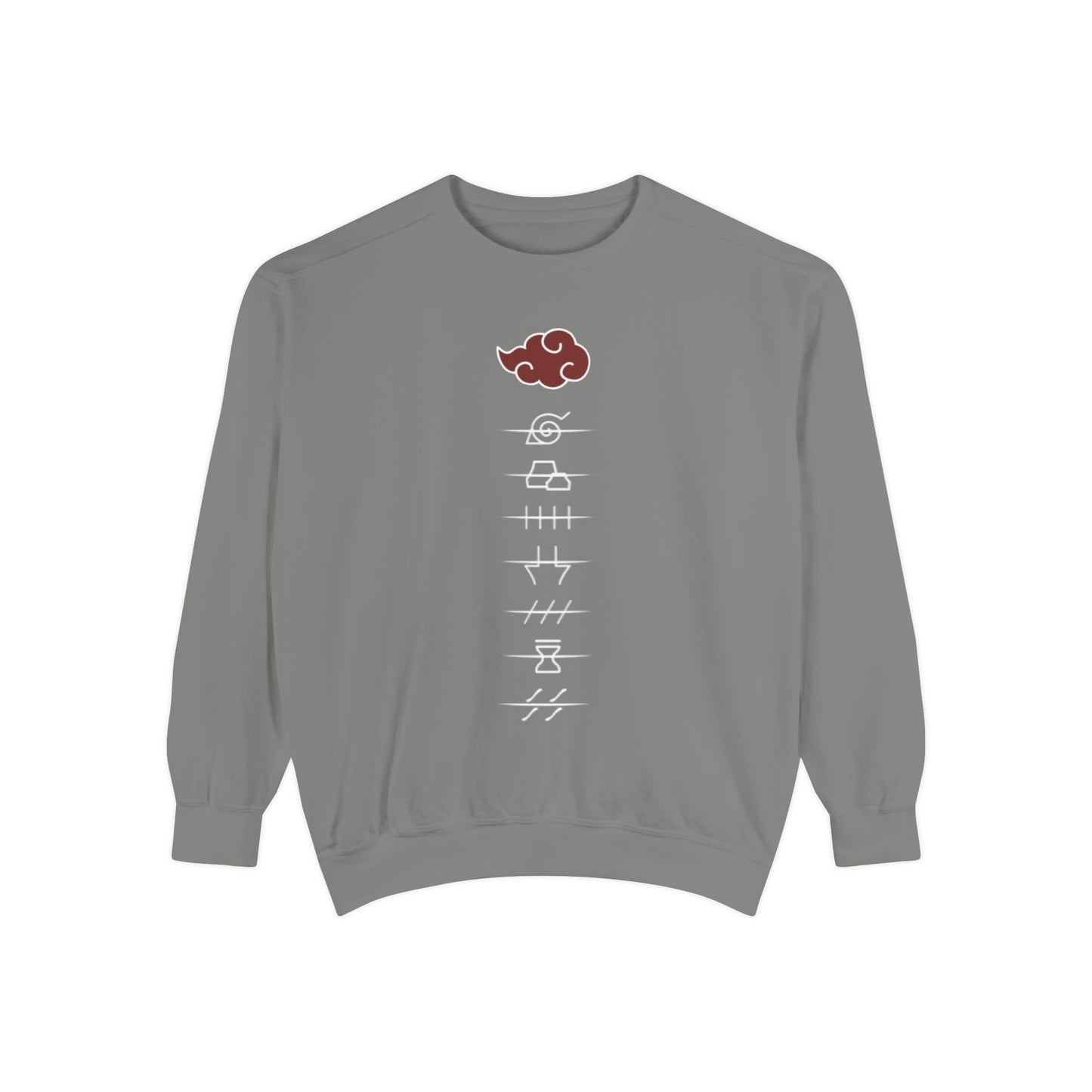 Anime-Inspired Unisex Garment-Dyed Sweatshirt with Unique Graphics