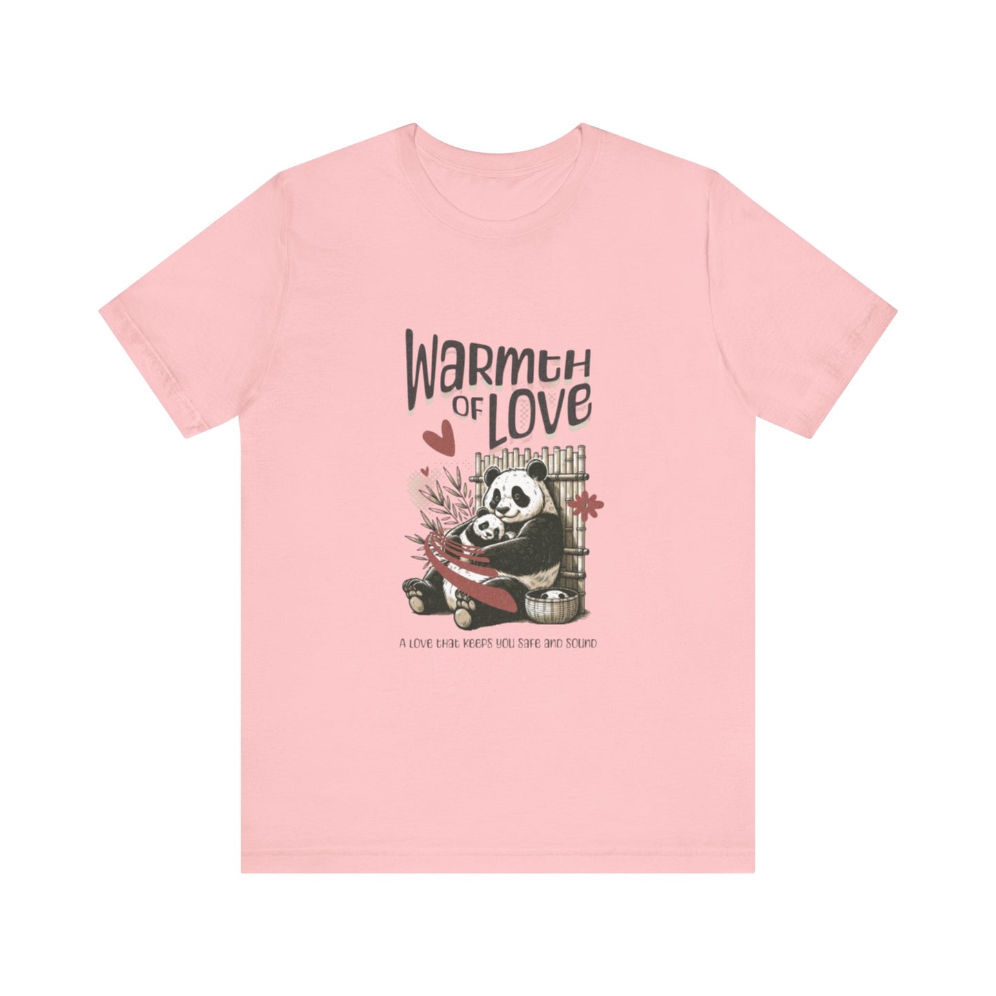 Warmth of Love Panda Tee - Unisex Jersey Short Sleeve T-Shirt