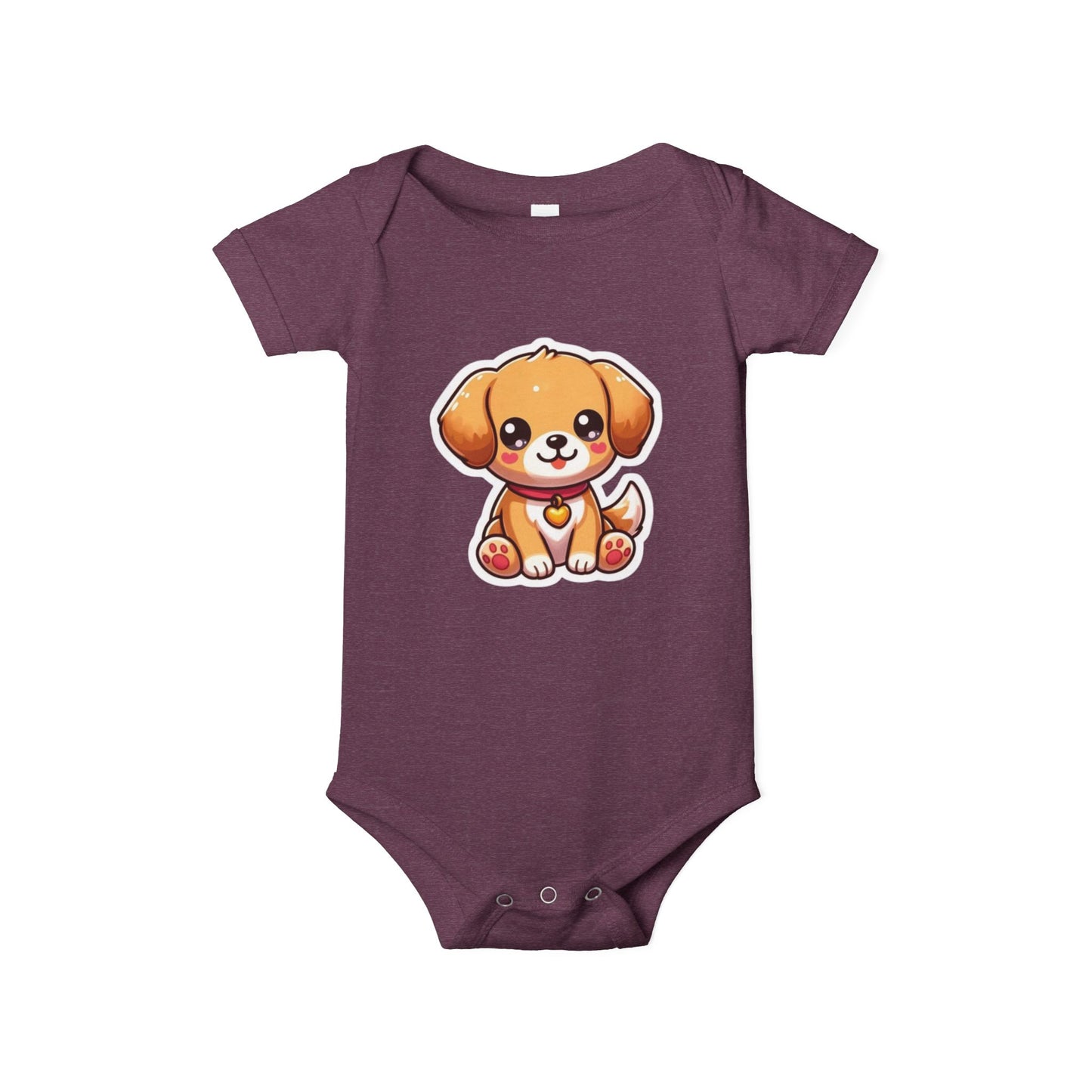 Cute Puppy Infant Jersey One Piece – Adorable Baby Bodysuit for Newborns