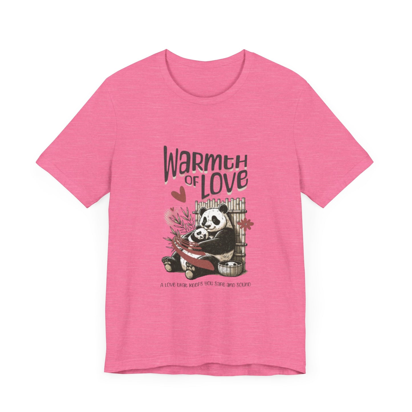 Warmth of Love Panda Tee - Unisex Jersey Short Sleeve T-Shirt