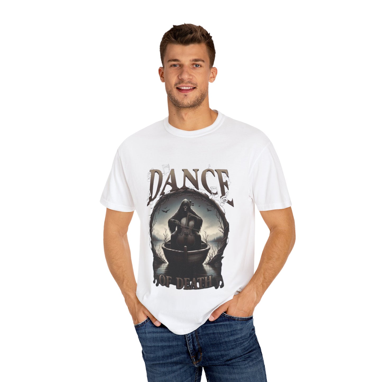 Unisex Garment-Dyed T-Shirt - Dance of Death Graphic Tee