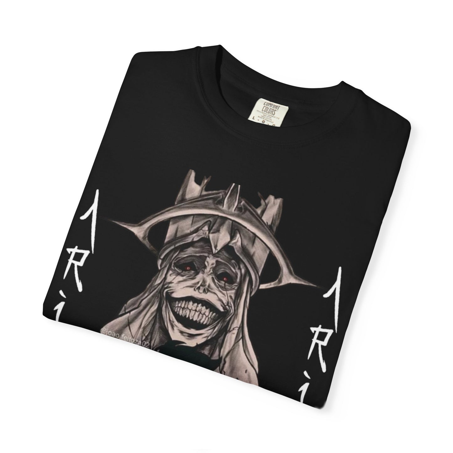 Unisex Garment-Dyed T-Shirt - Edgy Graphic Print for Fans of Anime & Streetwear