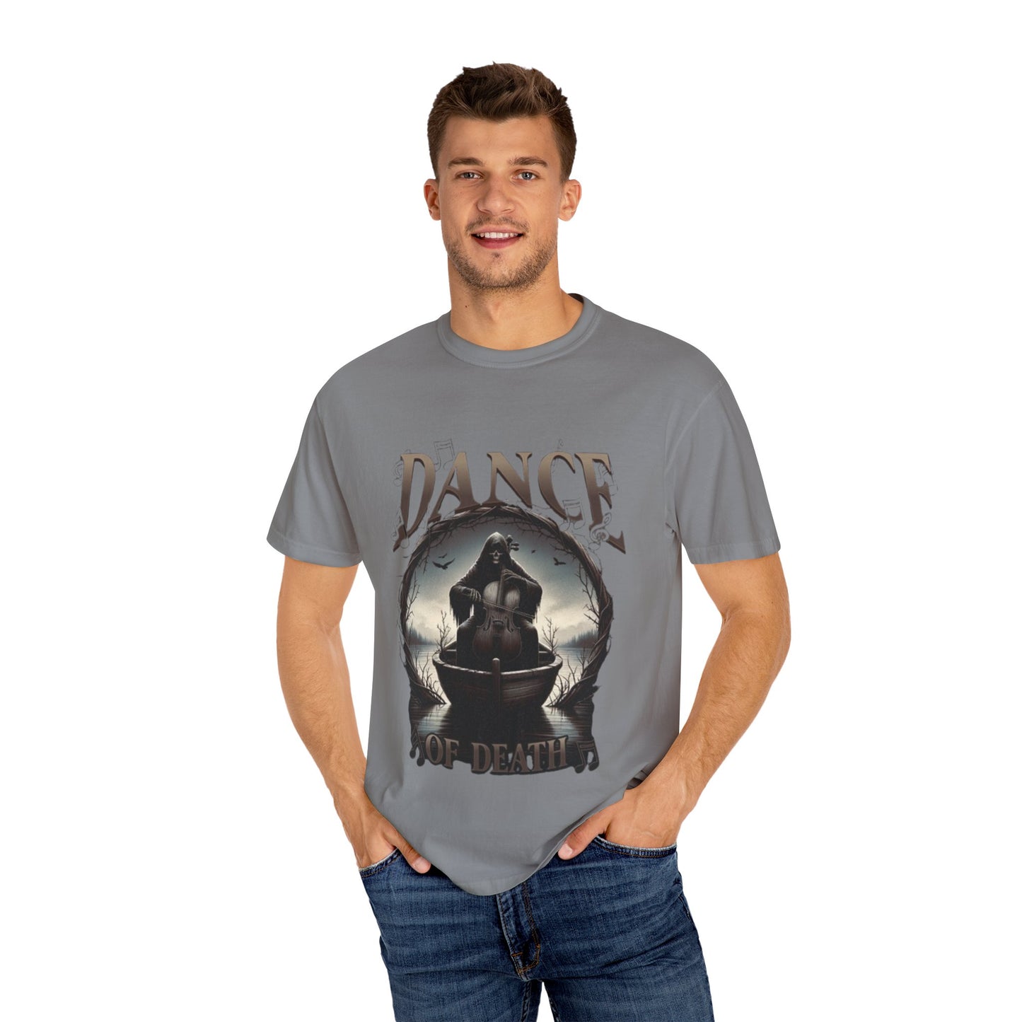 Unisex Garment-Dyed T-Shirt - Dance of Death Graphic Tee