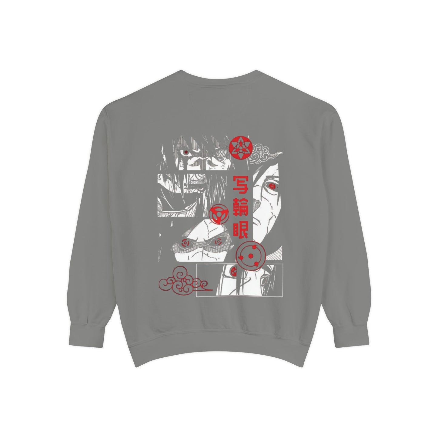 Anime-Inspired Unisex Garment-Dyed Sweatshirt with Unique Graphics