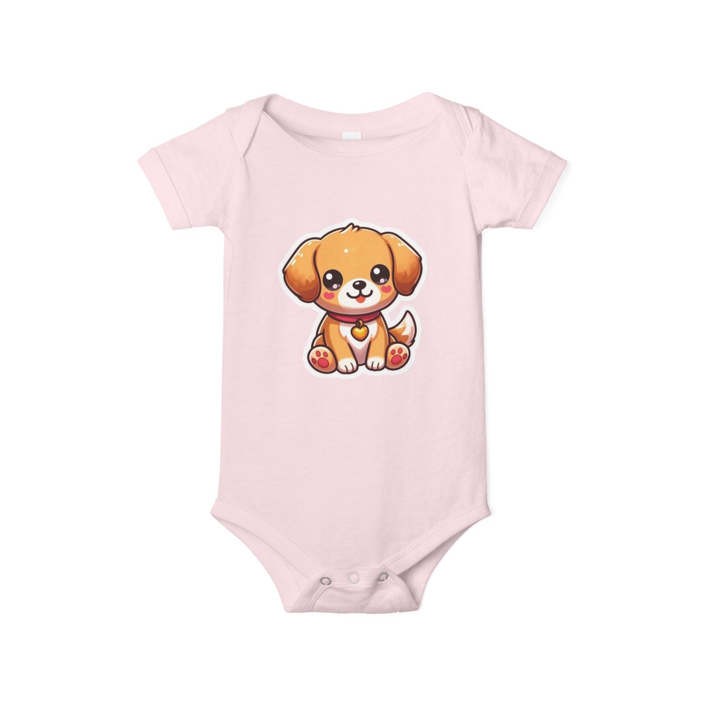 Cute Puppy Infant Jersey One Piece – Adorable Baby Bodysuit for Newborns