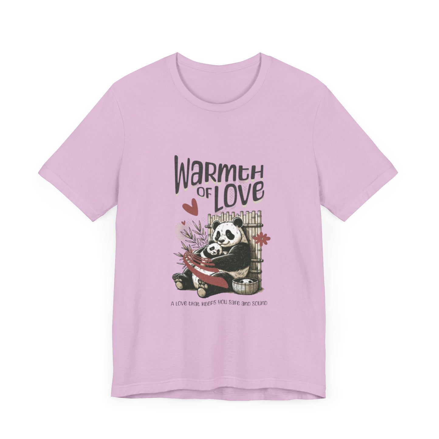 Warmth of Love Panda Tee - Unisex Jersey Short Sleeve T-Shirt