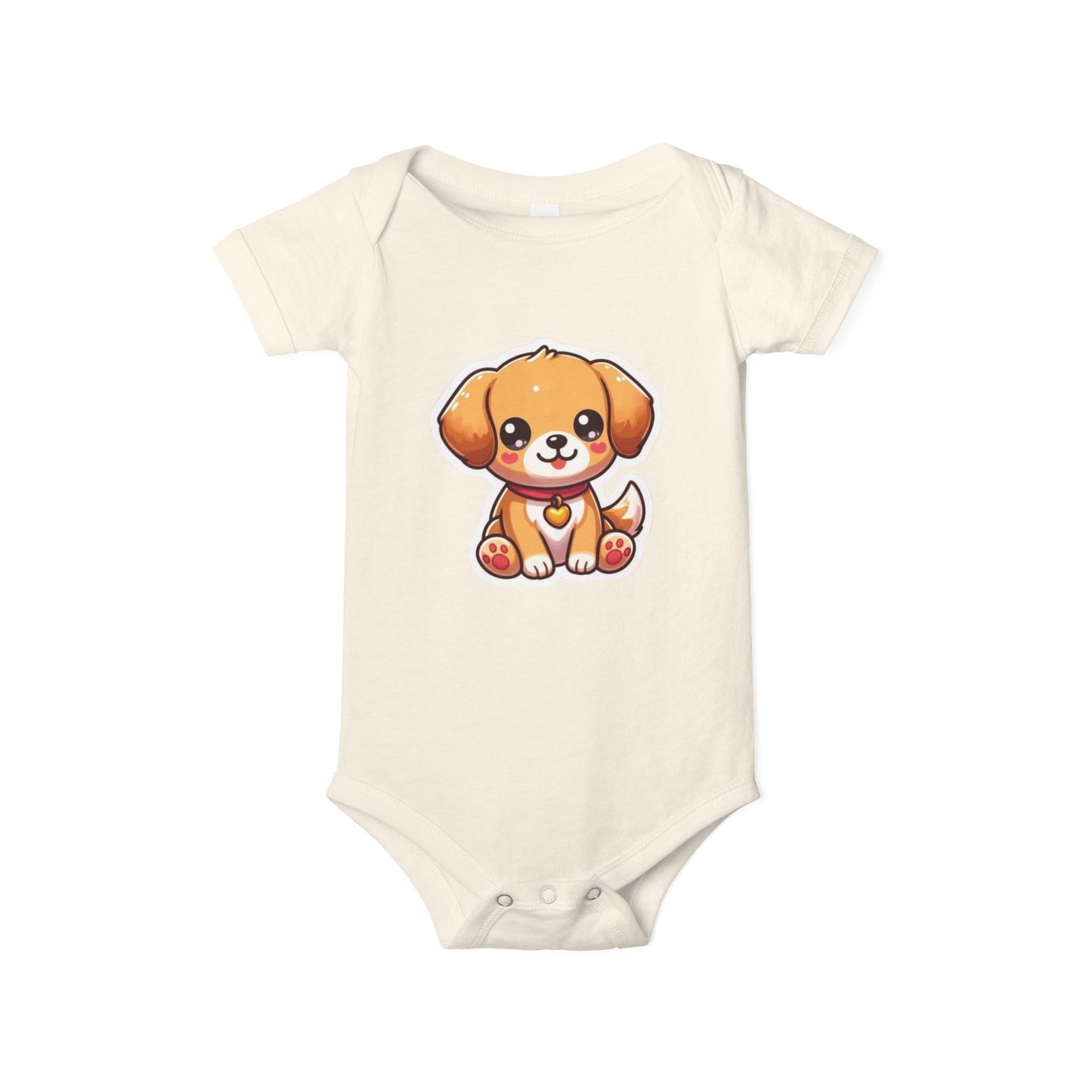 Cute Puppy Infant Jersey One Piece – Adorable Baby Bodysuit for Newborns