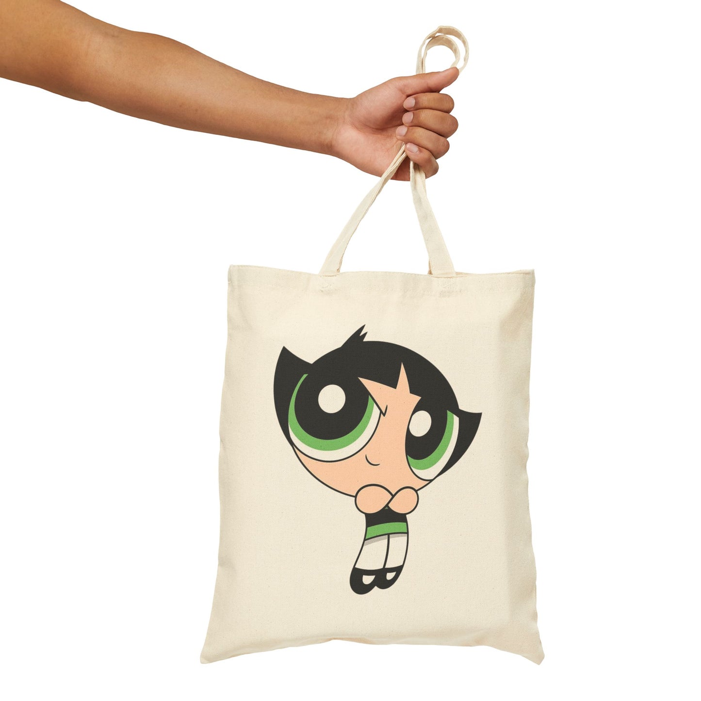 Buttercup Tote Bag - Eco-Friendly Cotton Canvas Bag for Powerpuff Girls Fans