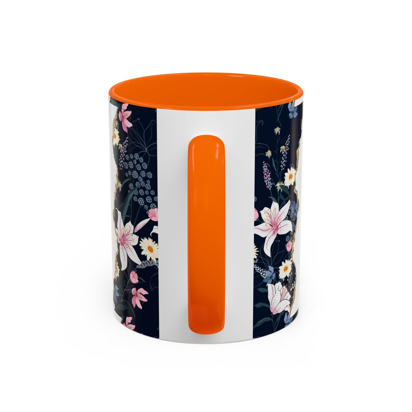 Personalized Floral 'Mama' Accent Coffee Mug - 11/15oz