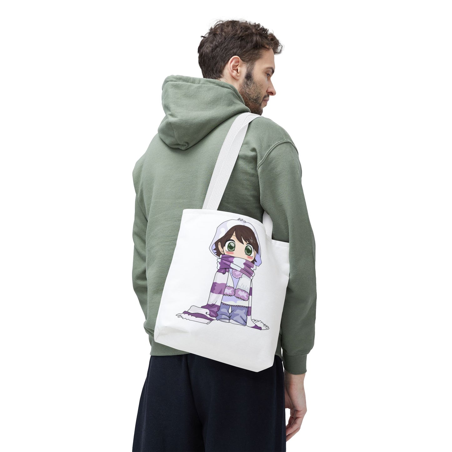 Cute Character Winter Tote Bag for Cozy Vibes