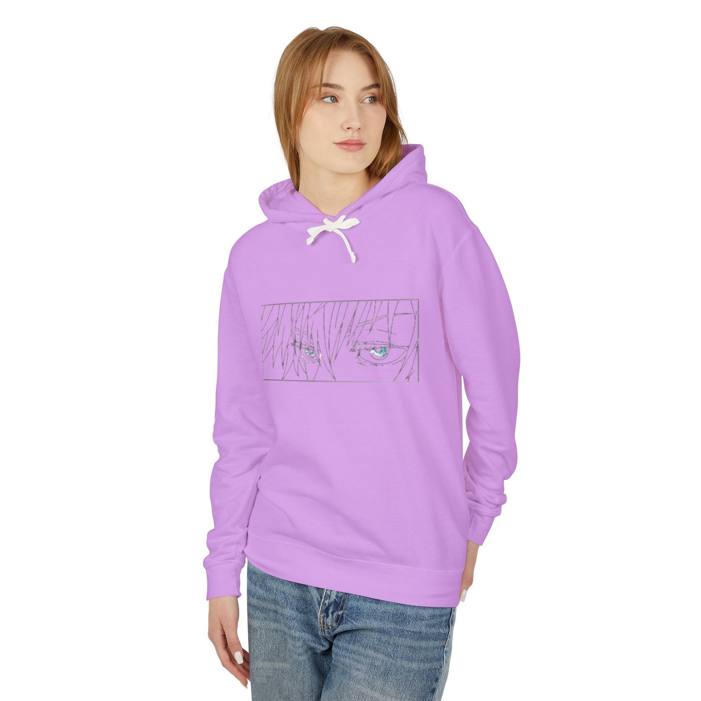 Unisex Lightweight Hoodie - Gojo 'Jujutsu Kaisen' Graphic Sweatshirt for Anime Fans