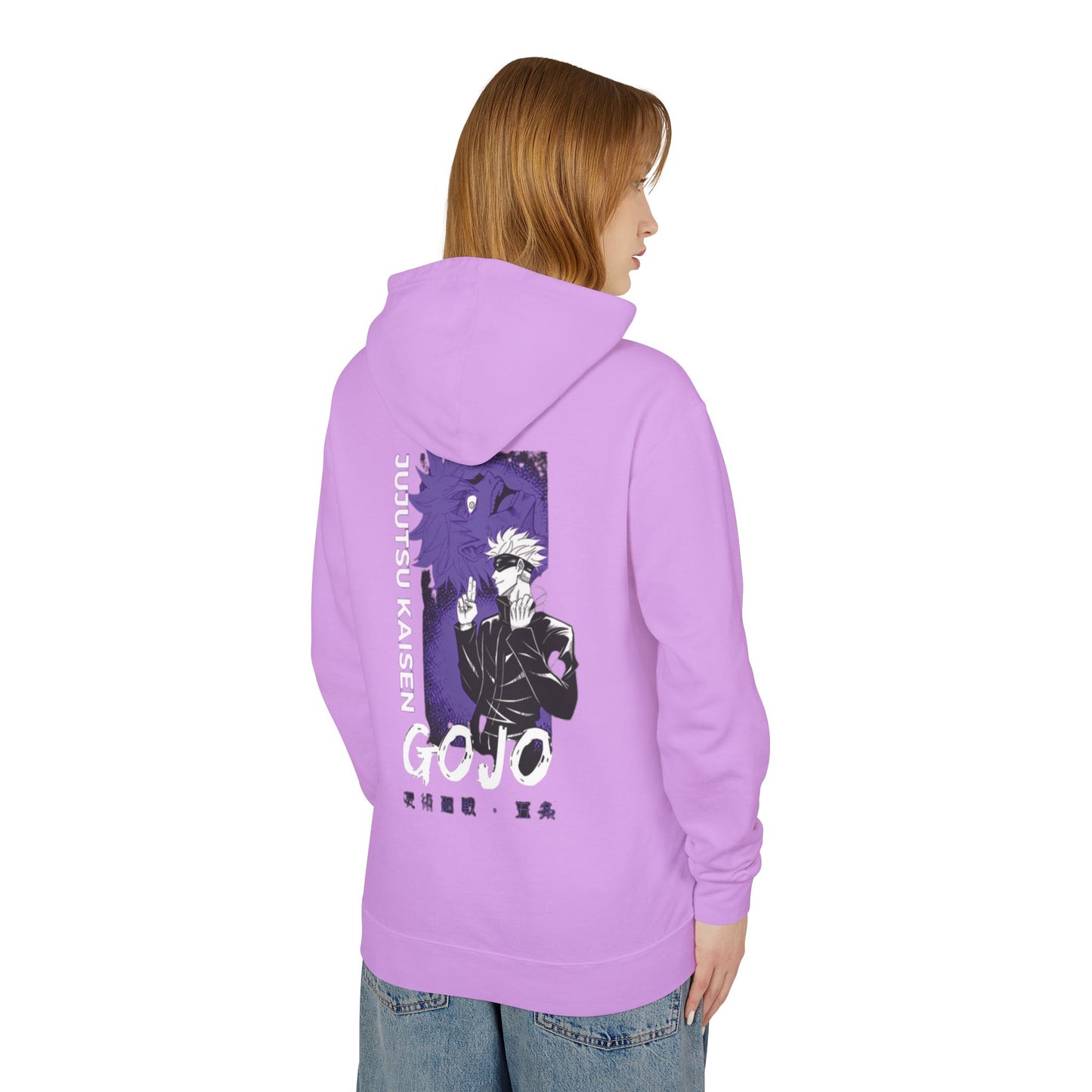 Unisex Lightweight Hoodie - Gojo 'Jujutsu Kaisen' Graphic Sweatshirt for Anime Fans