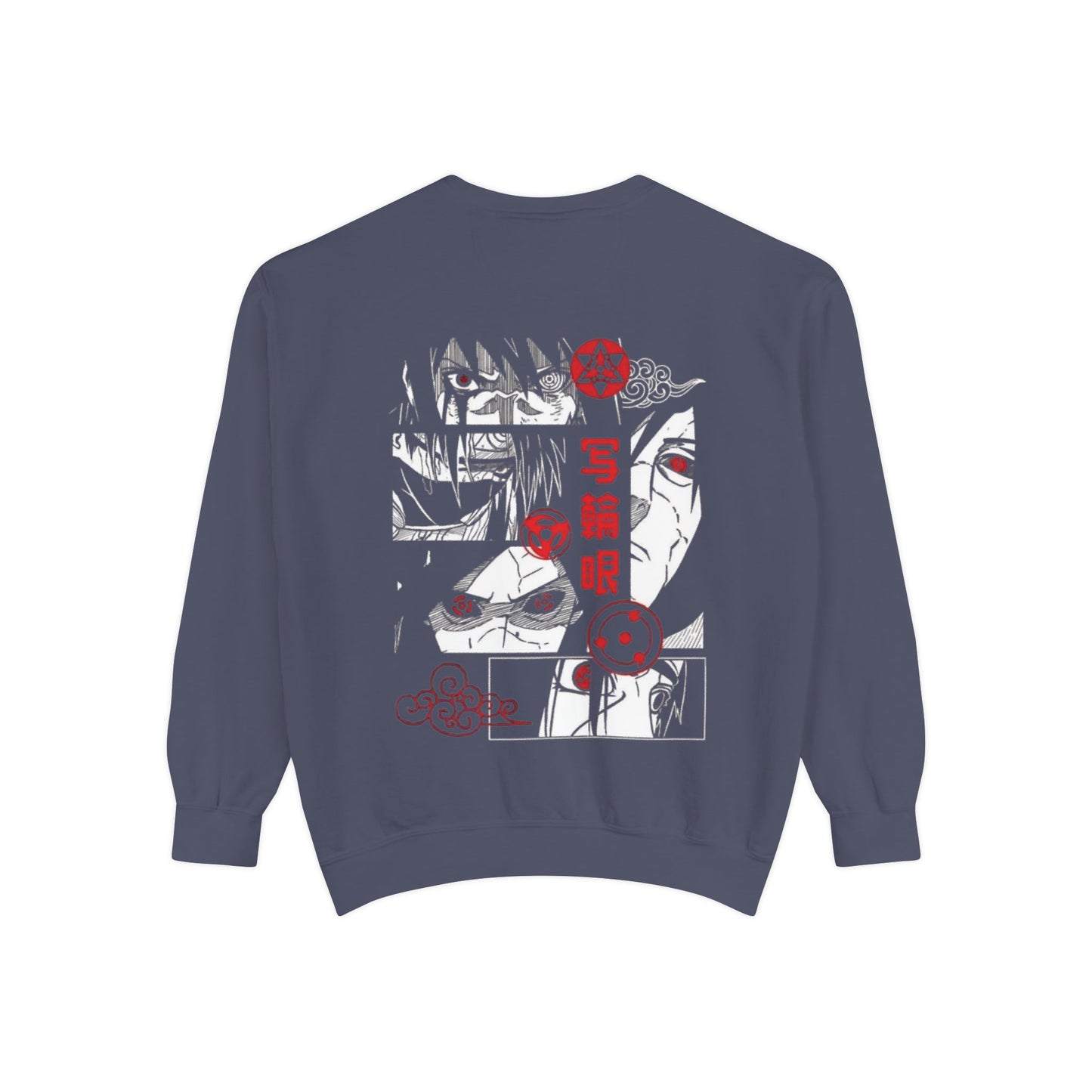 Anime-Inspired Unisex Garment-Dyed Sweatshirt with Unique Graphics