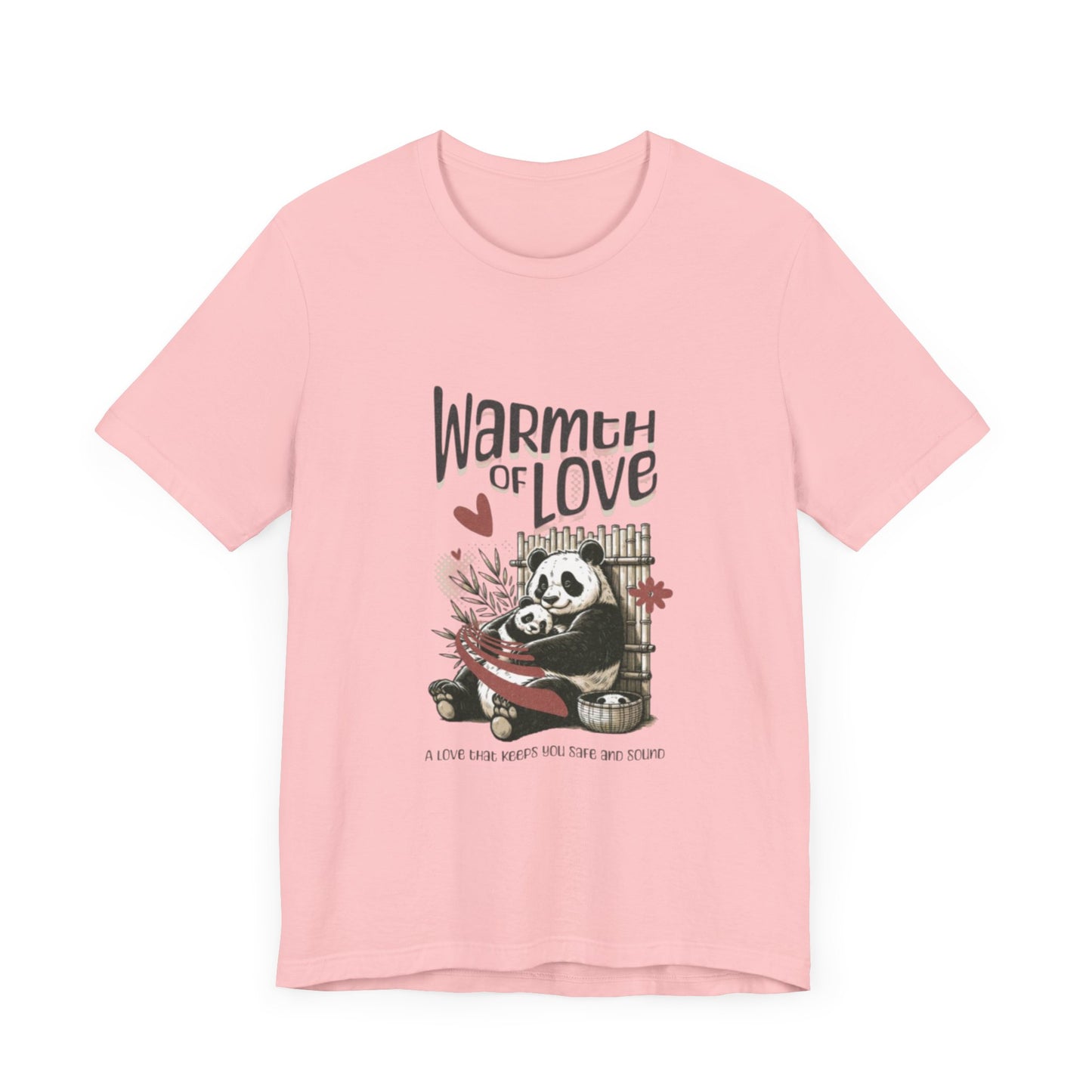 Warmth of Love Panda Tee - Unisex Jersey Short Sleeve T-Shirt