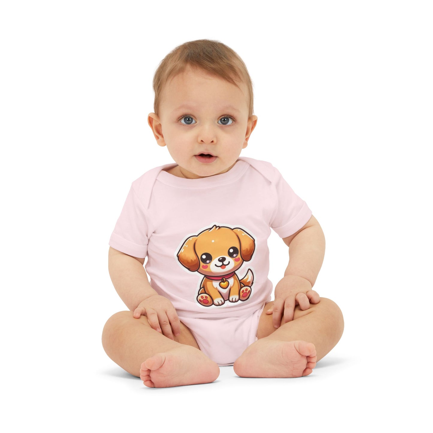 Cute Puppy Infant Jersey One Piece – Adorable Baby Bodysuit for Newborns