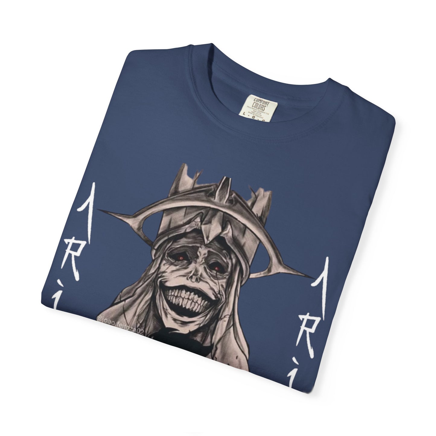 Unisex Garment-Dyed T-Shirt - Edgy Graphic Print for Fans of Anime & Streetwear
