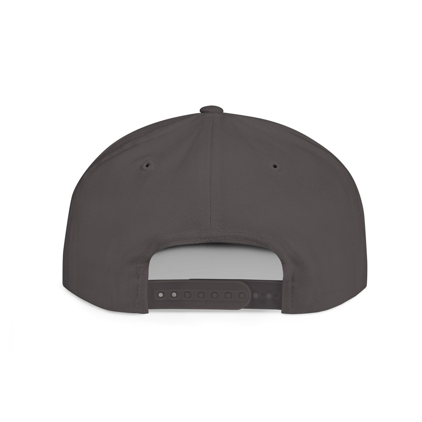 Stylish Flat Bill Snapback Hat with Red Cloud Design