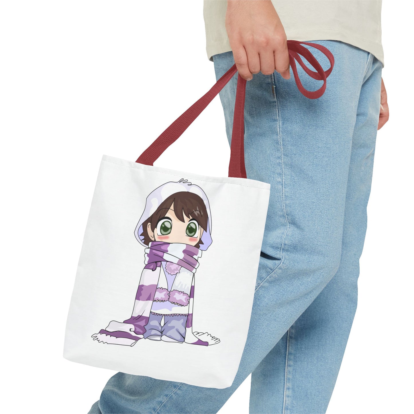 Cute Character Winter Tote Bag for Cozy Vibes