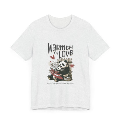 Warmth of Love Panda Tee - Unisex Jersey Short Sleeve T-Shirt