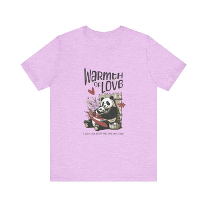 Warmth of Love Panda Tee - Unisex Jersey Short Sleeve T-Shirt