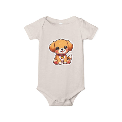 Cute Puppy Infant Jersey One Piece – Adorable Baby Bodysuit for Newborns