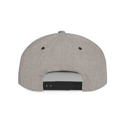 Crowned Lion Flat Bill Snapback Hat - Stylish Streetwear Cap