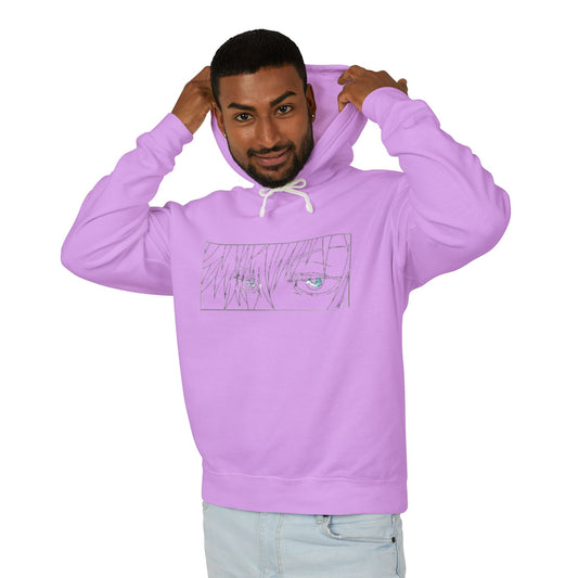Unisex Lightweight Hoodie - Gojo 'Jujutsu Kaisen' Graphic Sweatshirt for Anime Fans