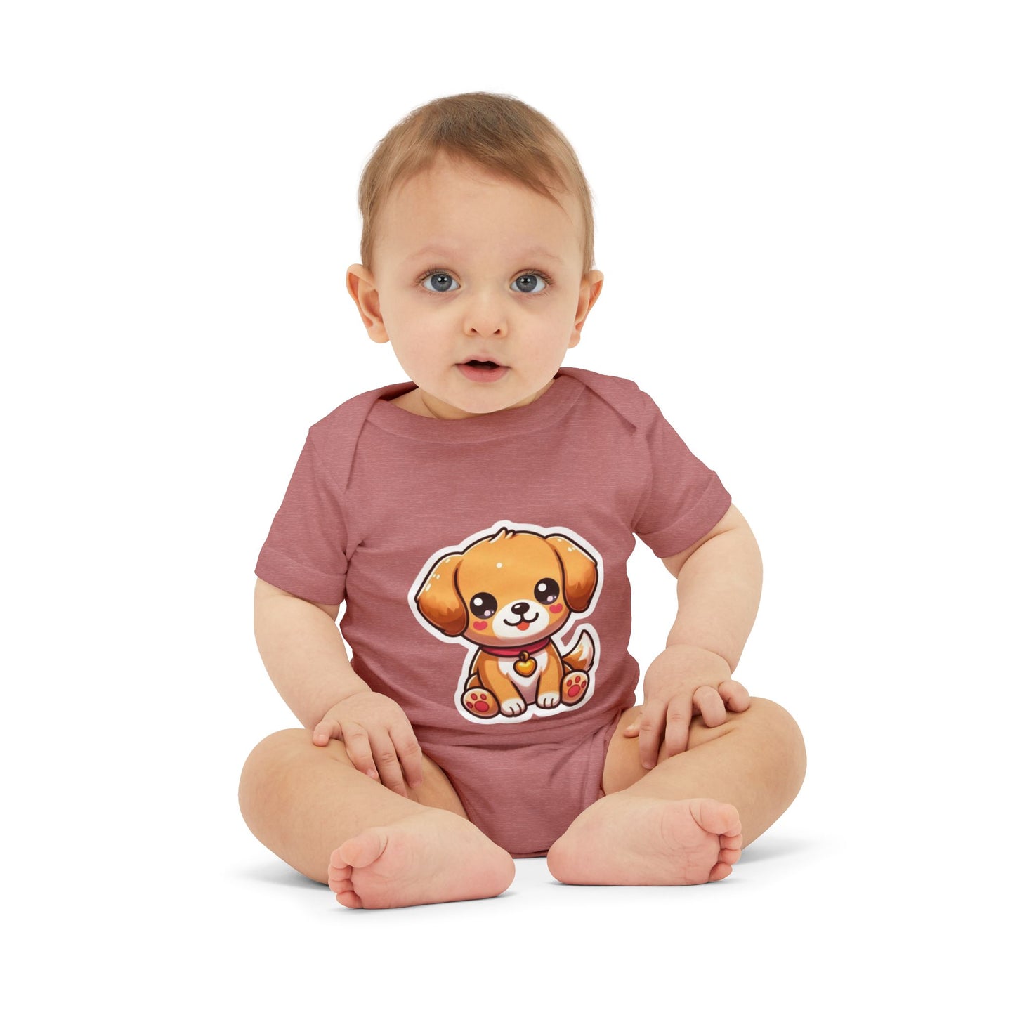 Cute Puppy Infant Jersey One Piece – Adorable Baby Bodysuit for Newborns