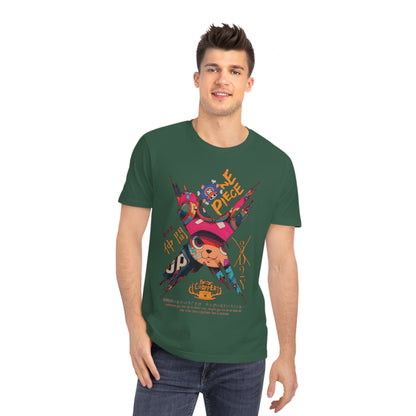 Unisex Rocker T-Shirt - One Piece Design with Luffy and Chopper