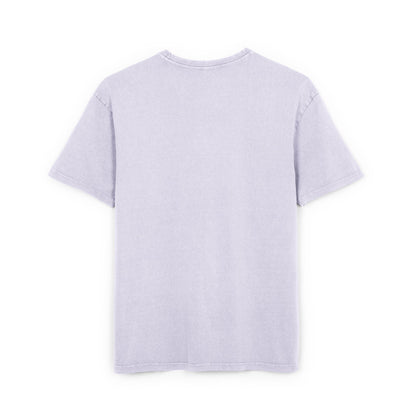 Acid Washed Oversize Tee with Alien and Mushroom Design