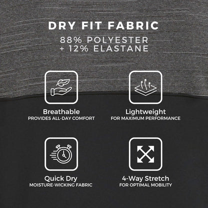 Quick Dry Golf Shirts for Men - Moisture Wicking Short-Sleeve Casual Polo Shirt