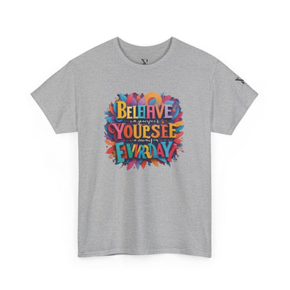 Inspirational Unisex Heavy Cotton Tee - "Believe in Yourself" Design