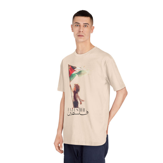 Unisex Classic Crewneck T-Shirt - Palestinian Freedom Flag Design